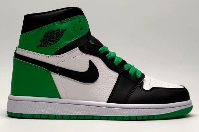 Air Jordan Retro 1 Grade AAA Lucky Green - Click Image to Close